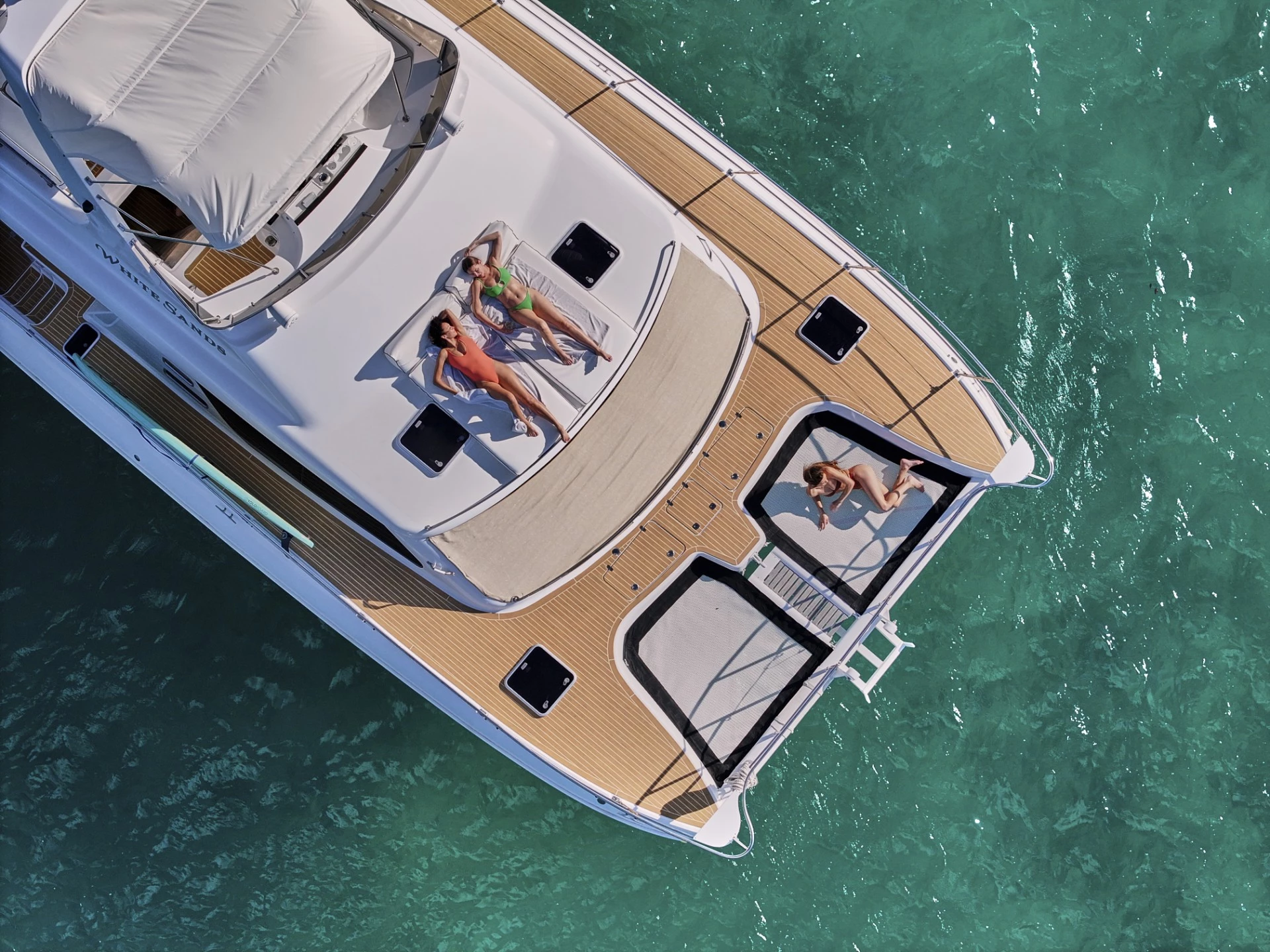 a group of people on a boat