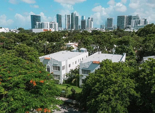 a group of buildings in a city