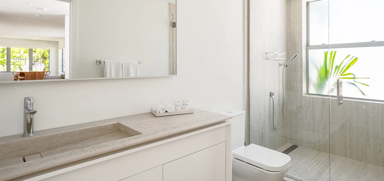 a bathroom with a sink and toilet