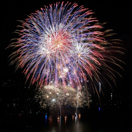 fireworks in the sky