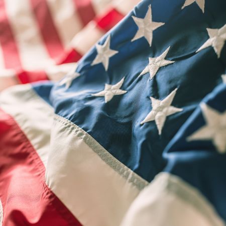 a close up of a flag