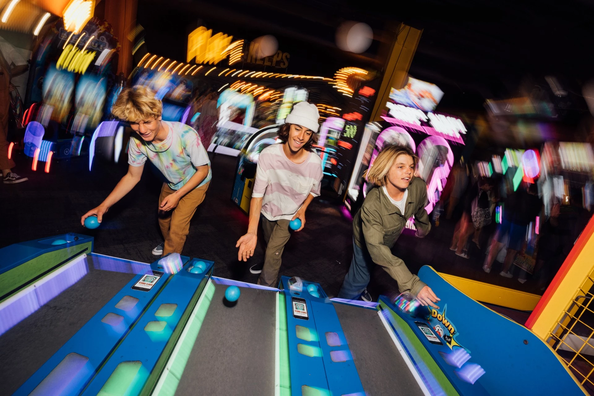a group of people playing a game