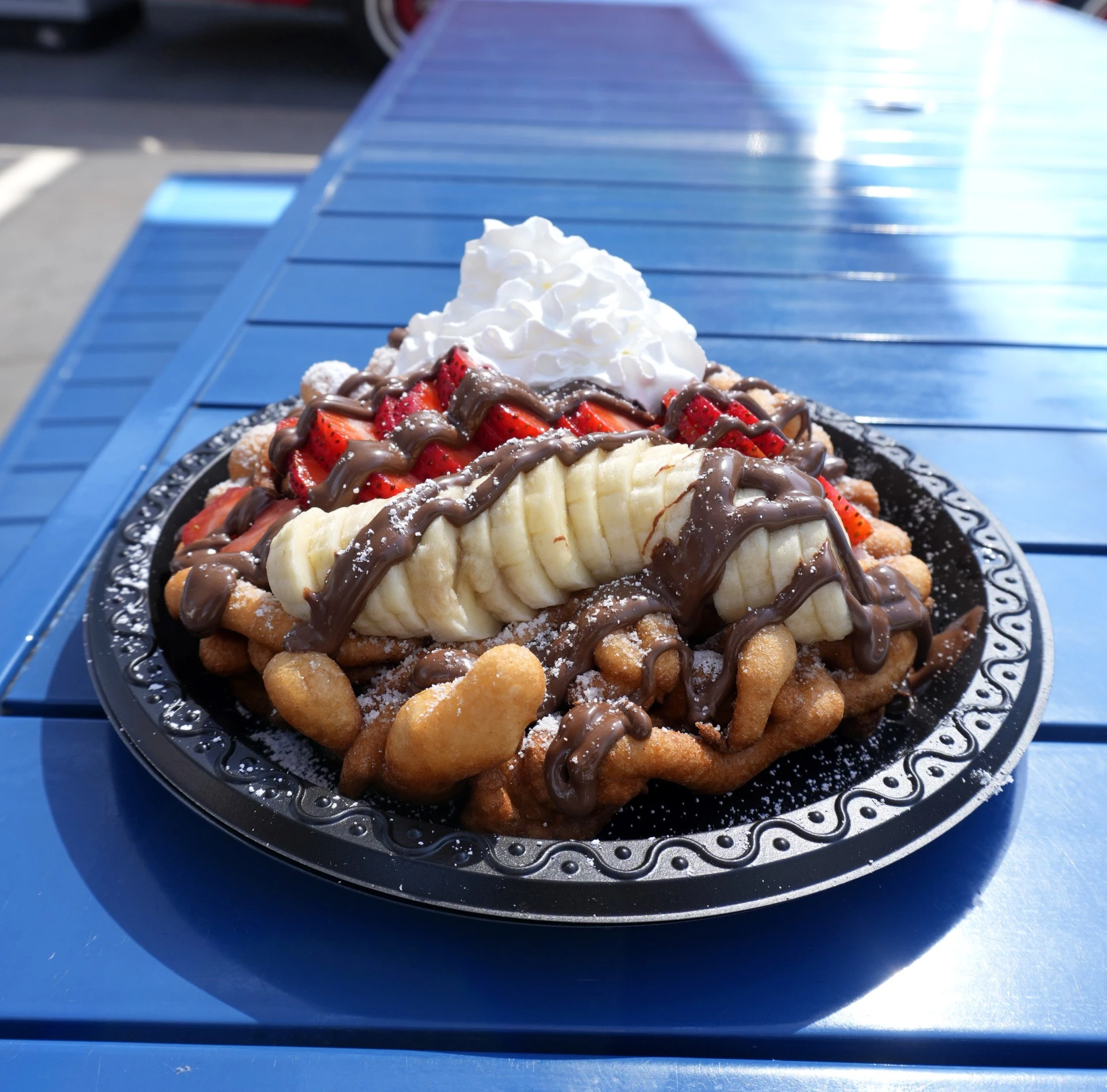 a plate of food on a table