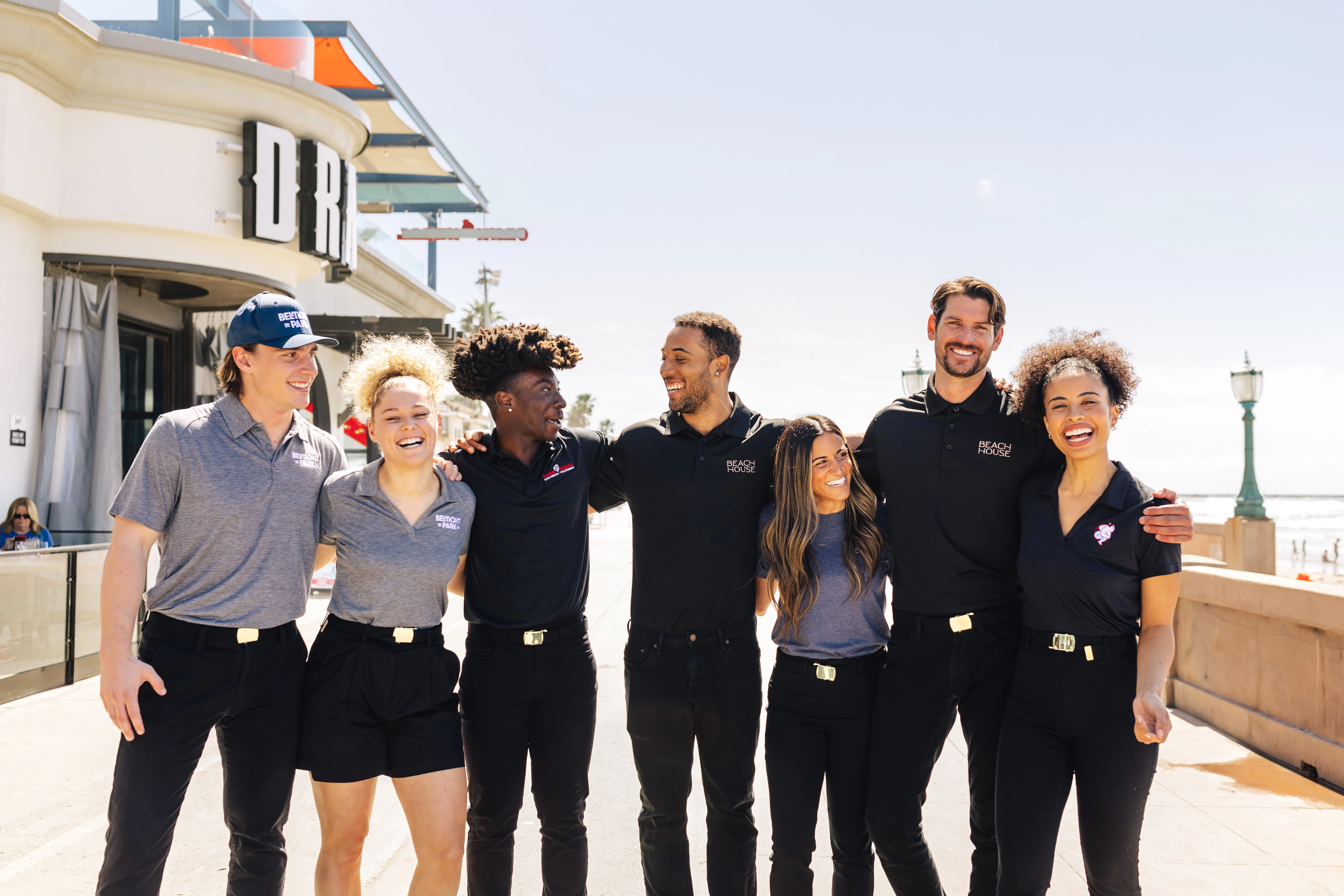 a group of people posing for a photo