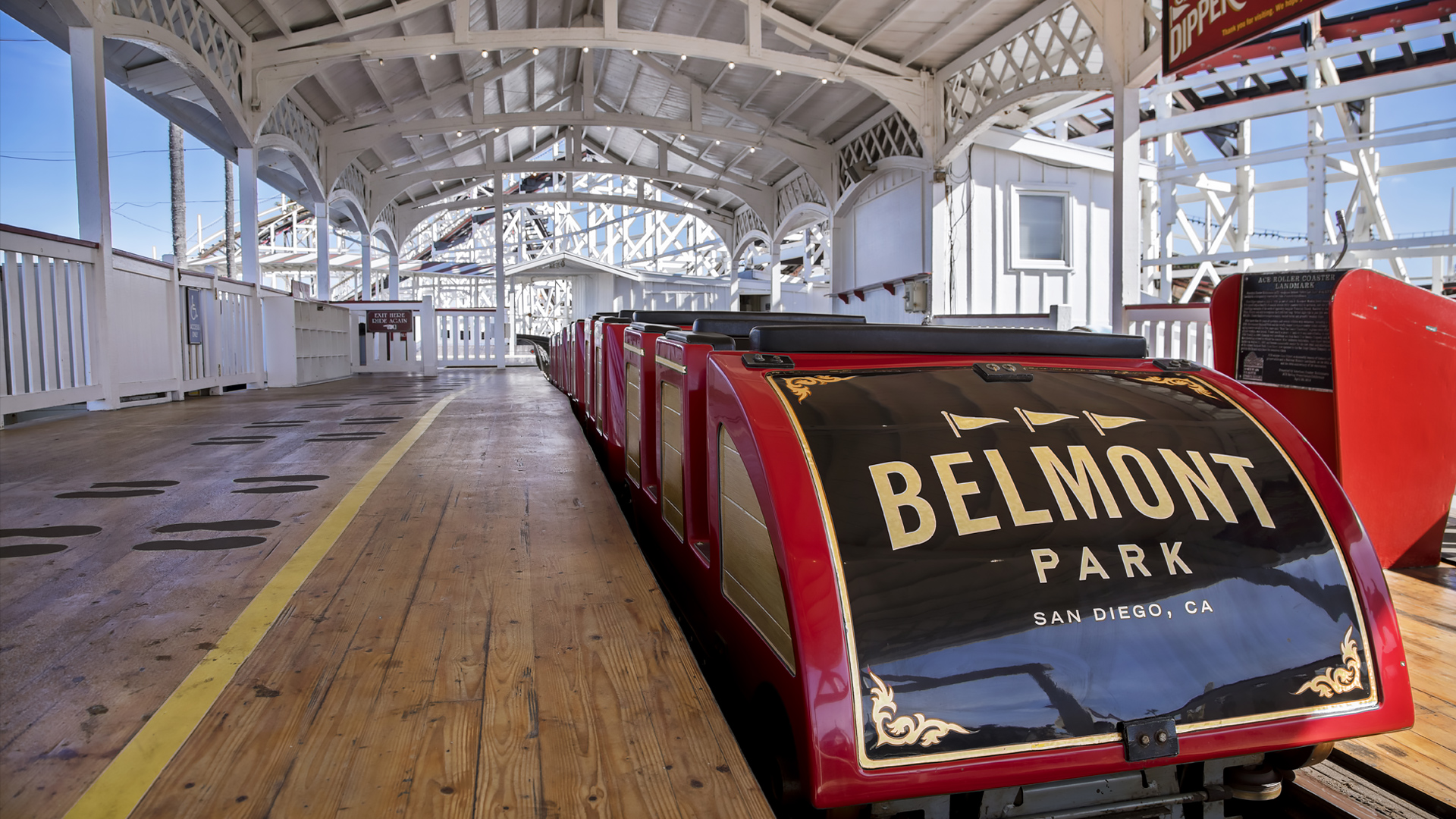 a train in a station