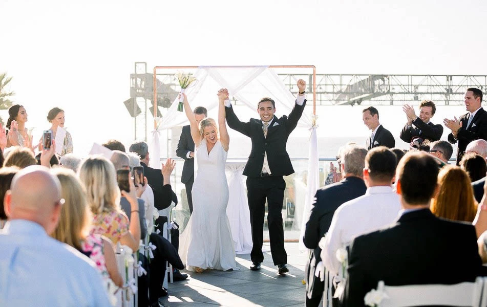 a bride and groom marriage ceremony