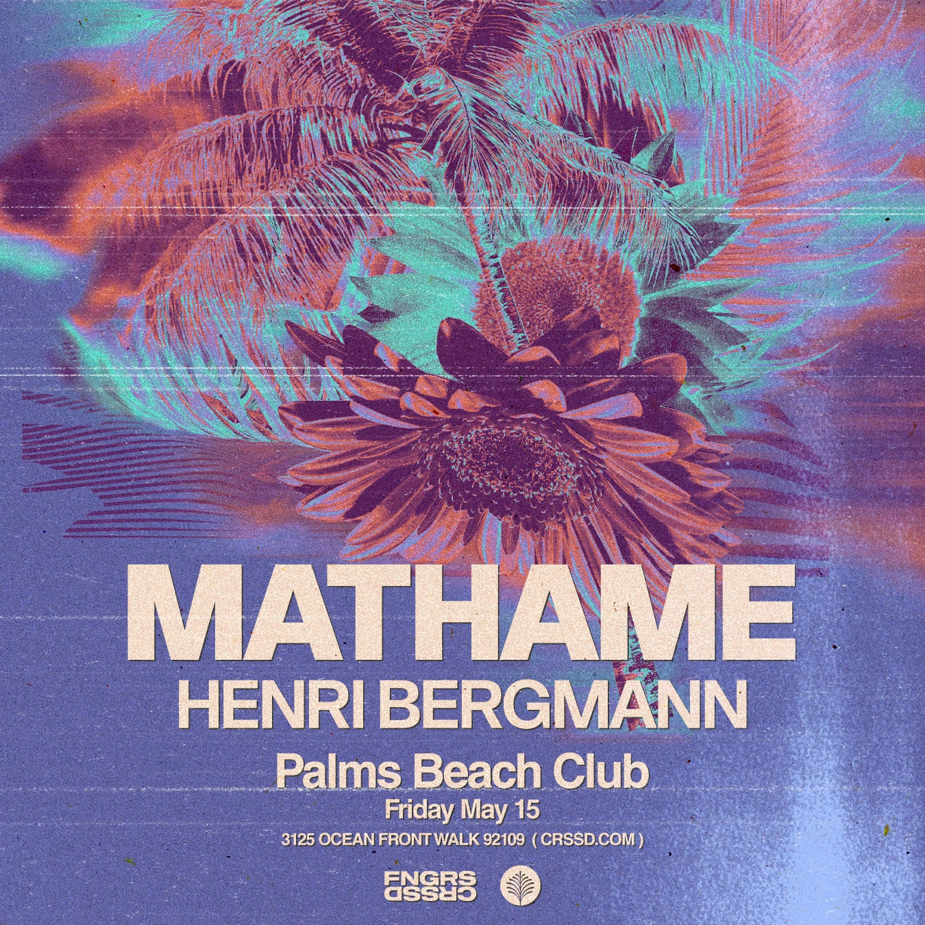 a poster with text and flowers