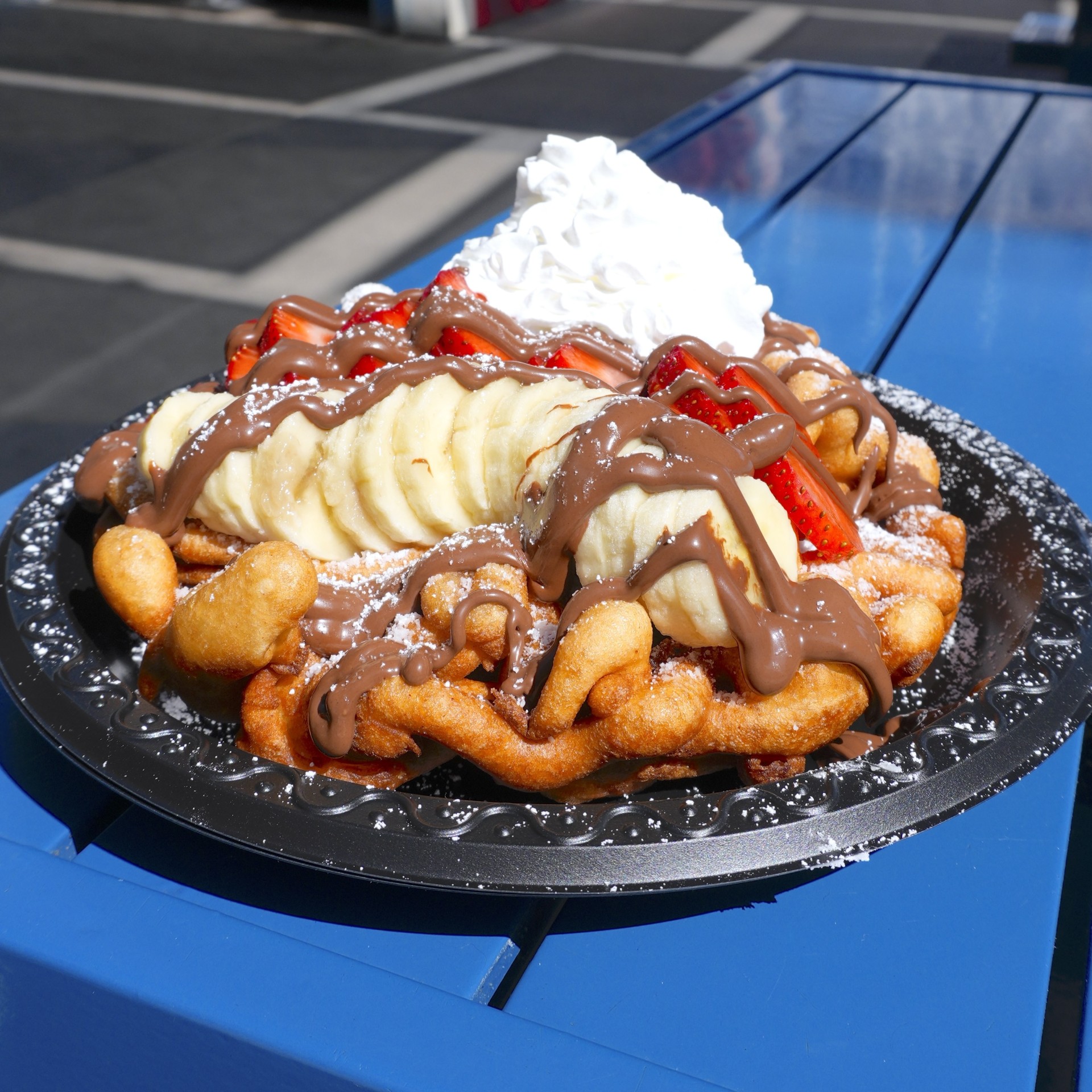 a plate of food on a table