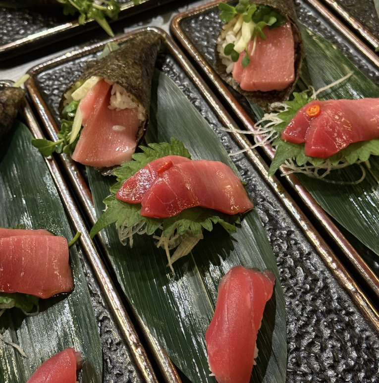 a plate of food on a table