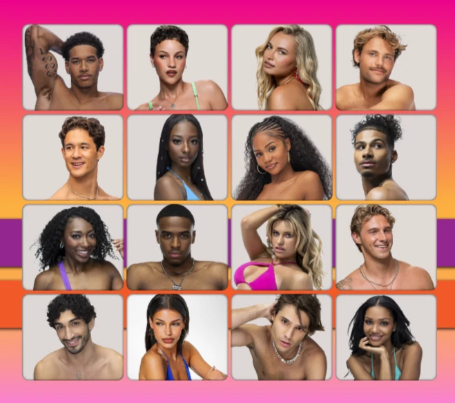 a collage of people posing for the camera