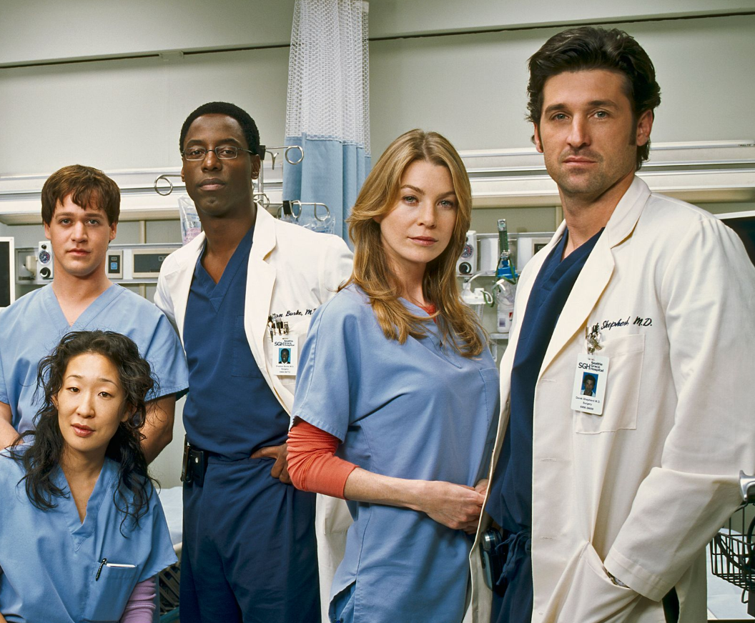 A picture of the Greys Anatomy cast from season 1