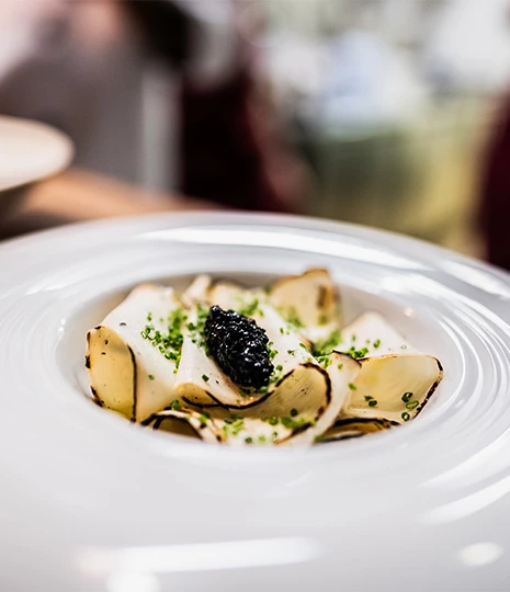 a plate of food on a table
