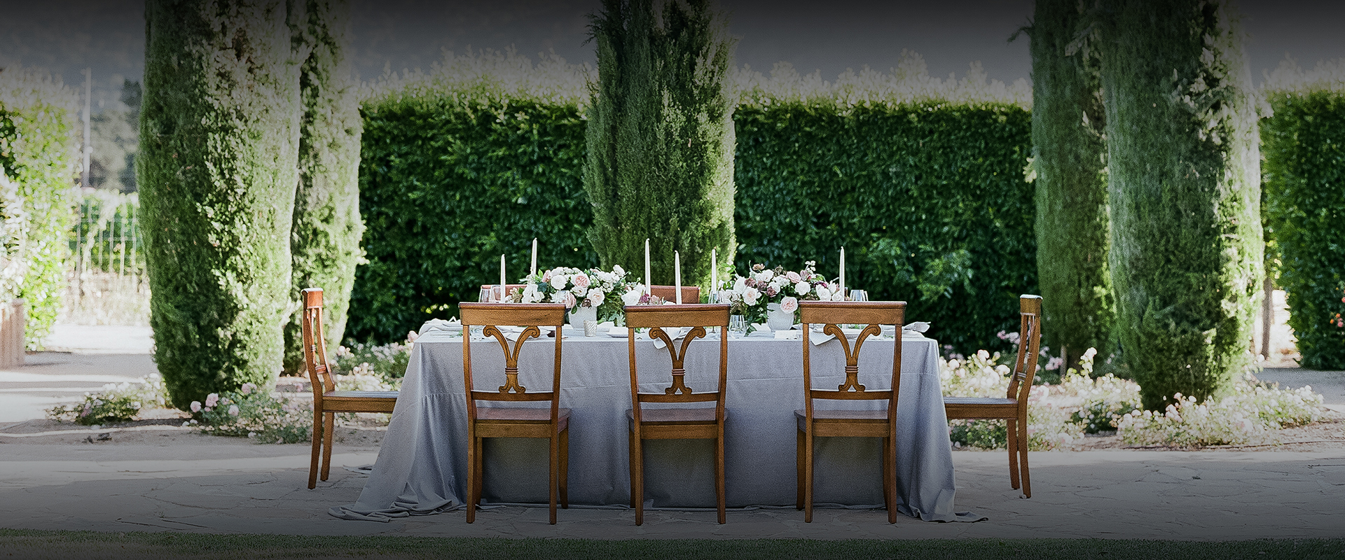 a table set for a dinner party