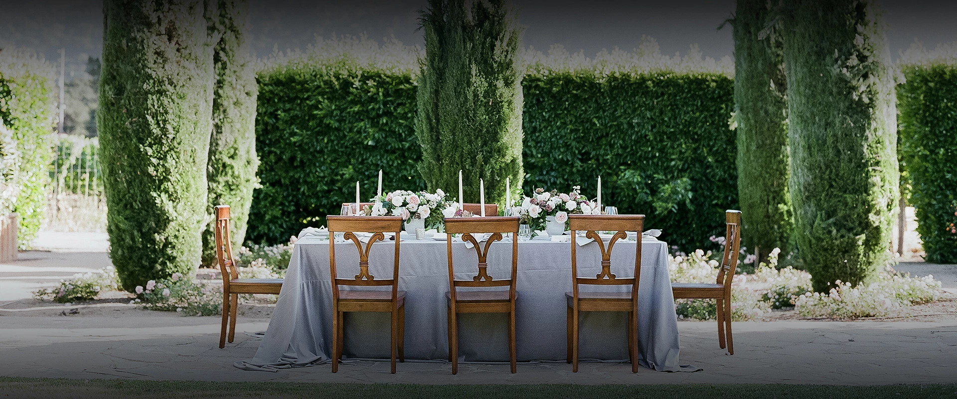 a table set for a dinner party
