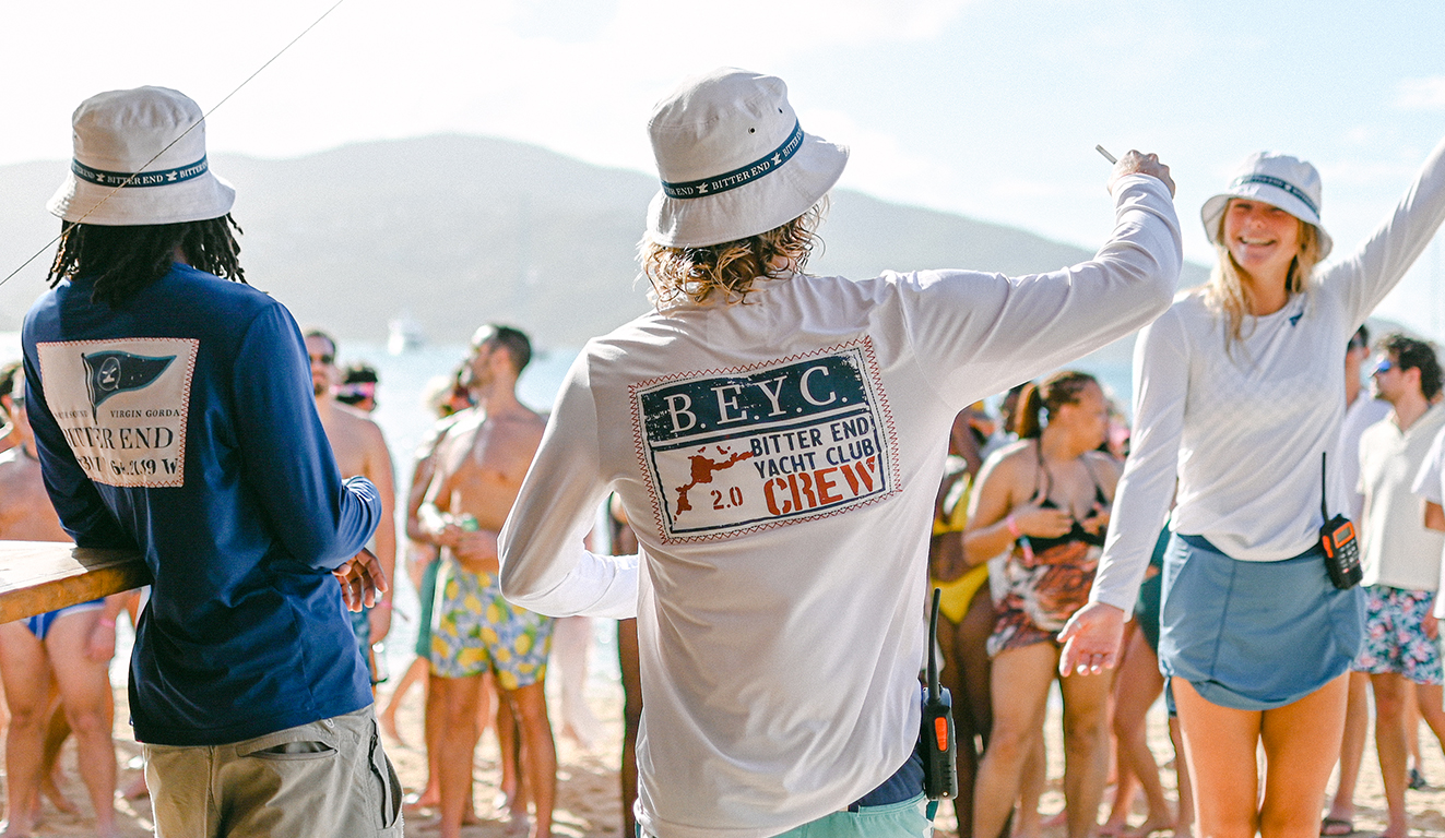 a group of people on a beach