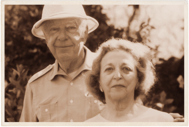a man and woman posing for a picture