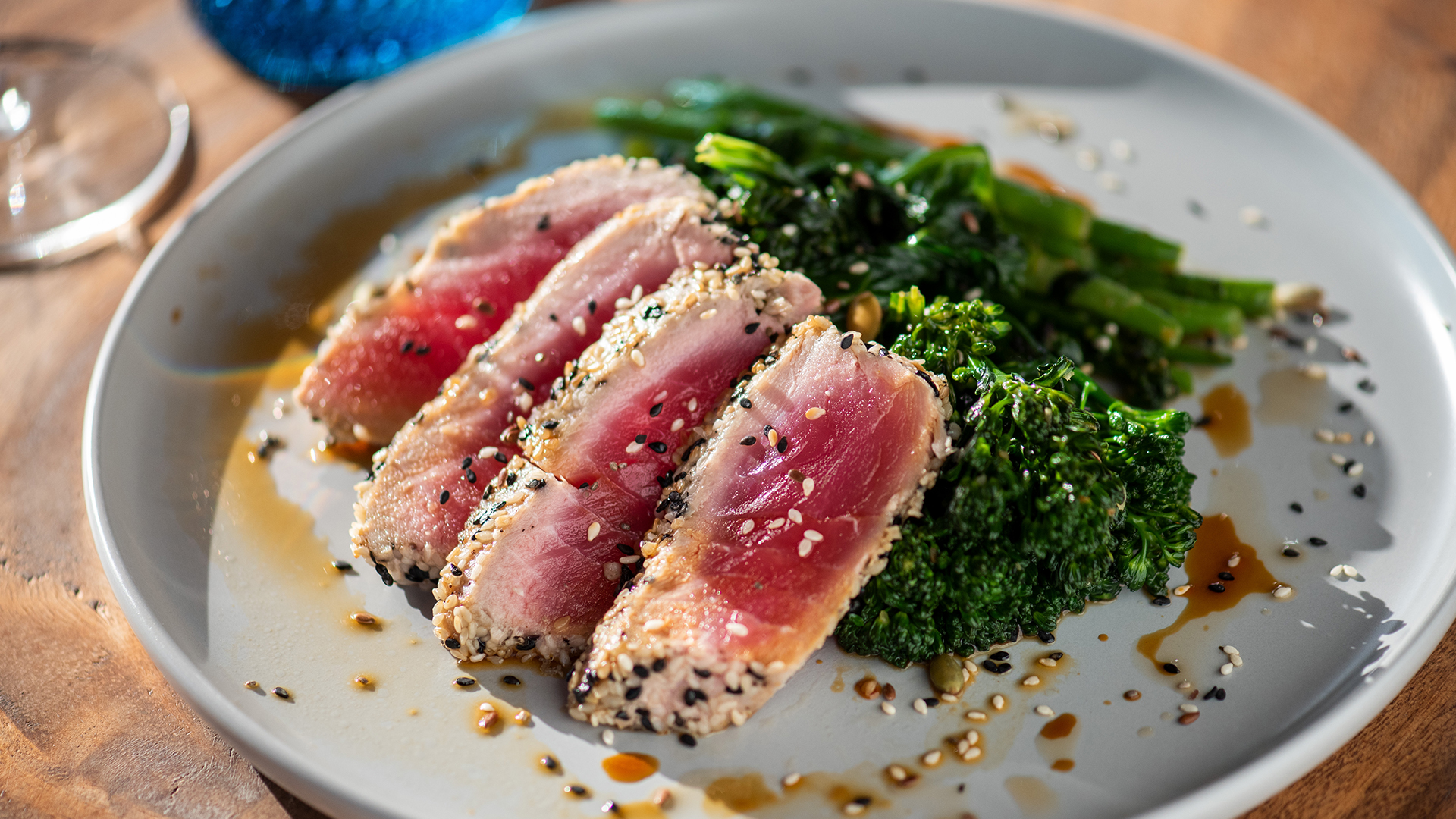 a plate of food with meat and vegetables