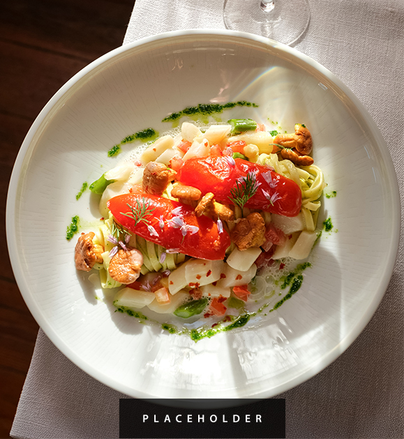 a plate of food on a table
