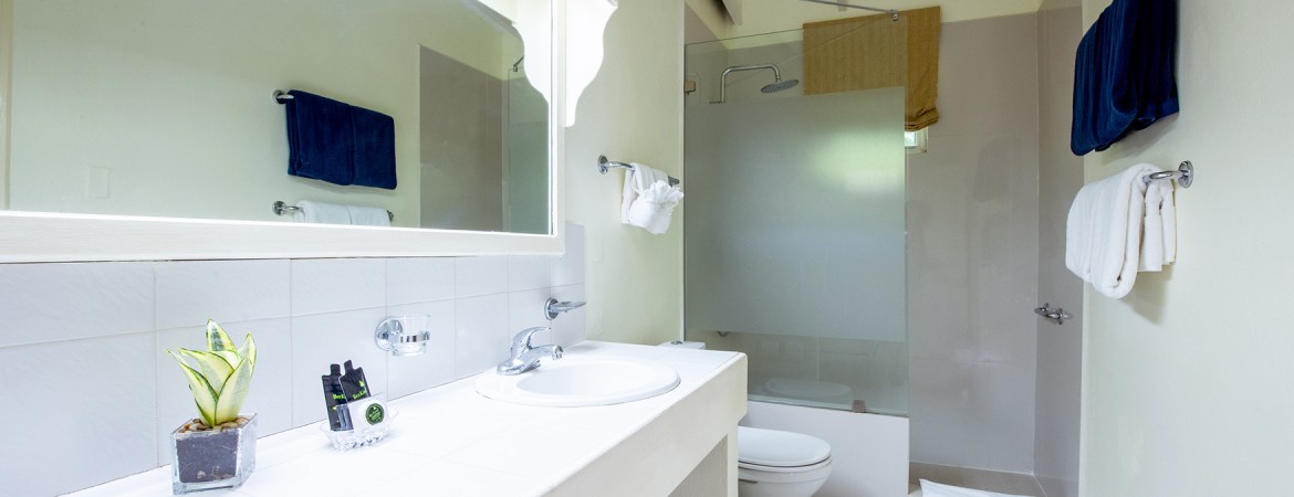 a bathroom with a shower and sink