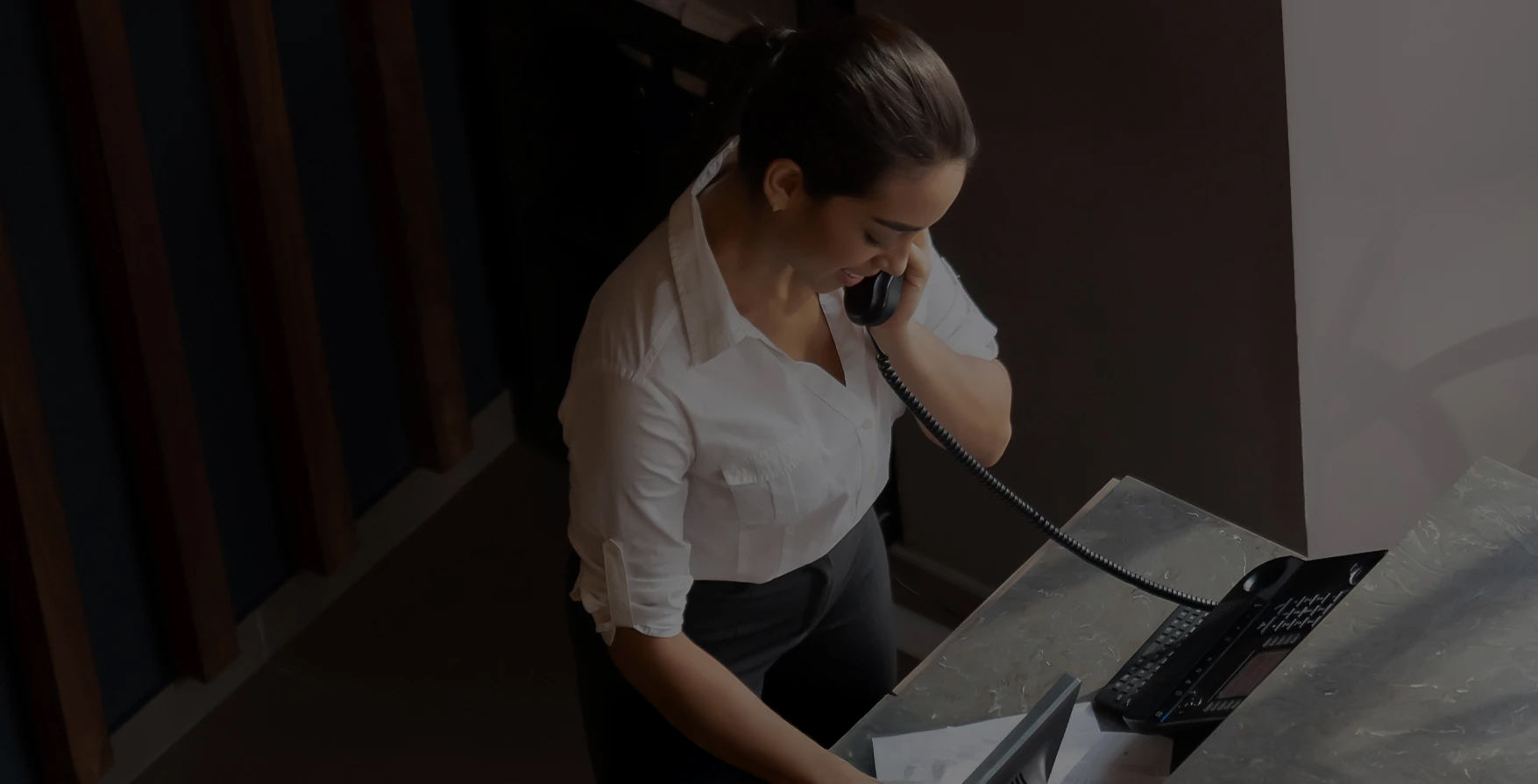 a woman talking on the phone