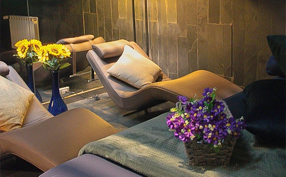 beds in a spa for treatments and relaxing