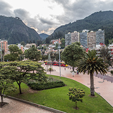 a park in the city