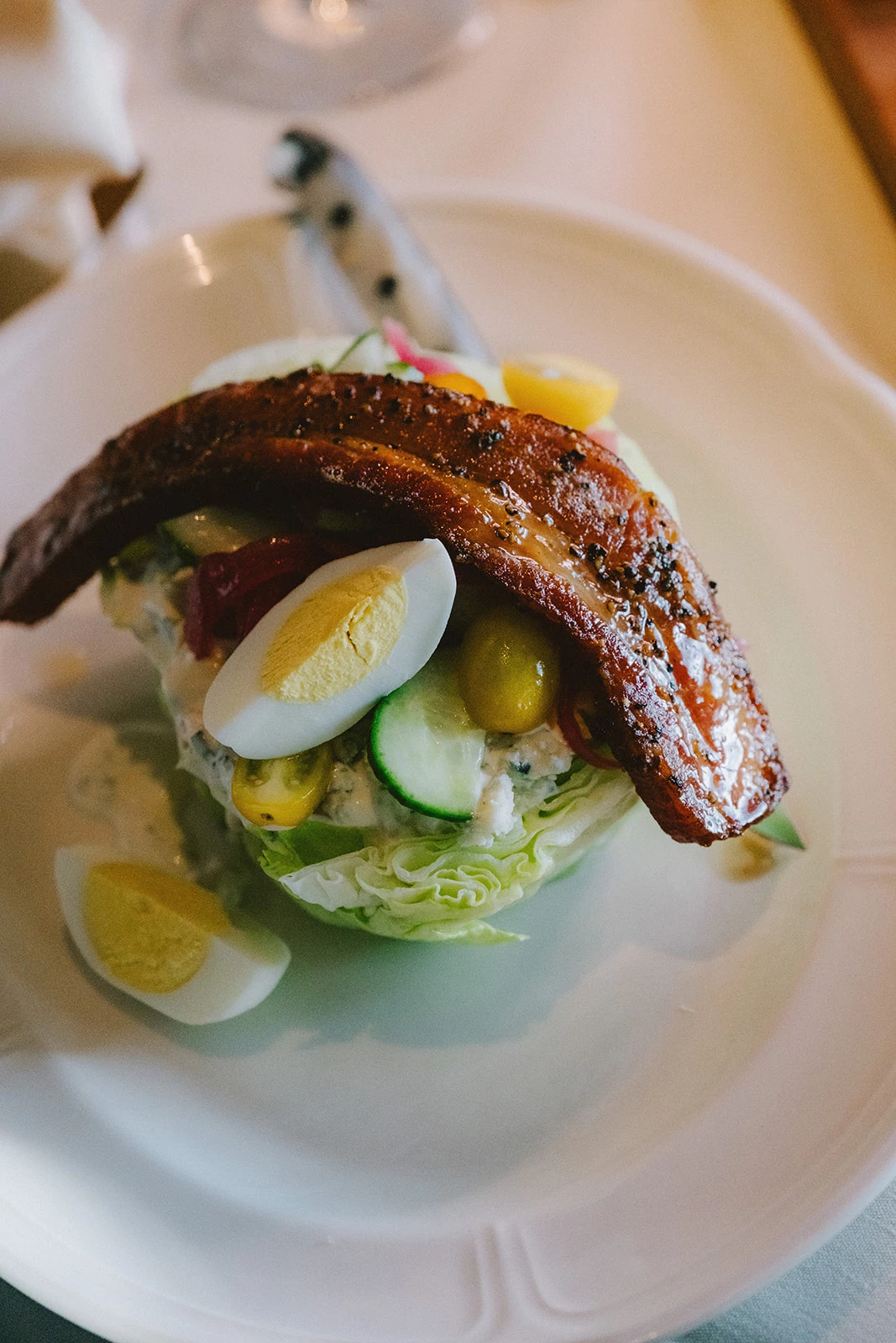 a plate of food on a table