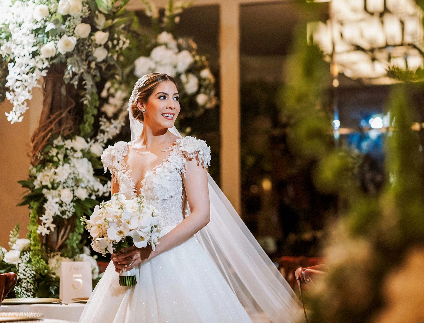 a woman in a wedding dress