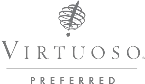 a logo with a spiral design