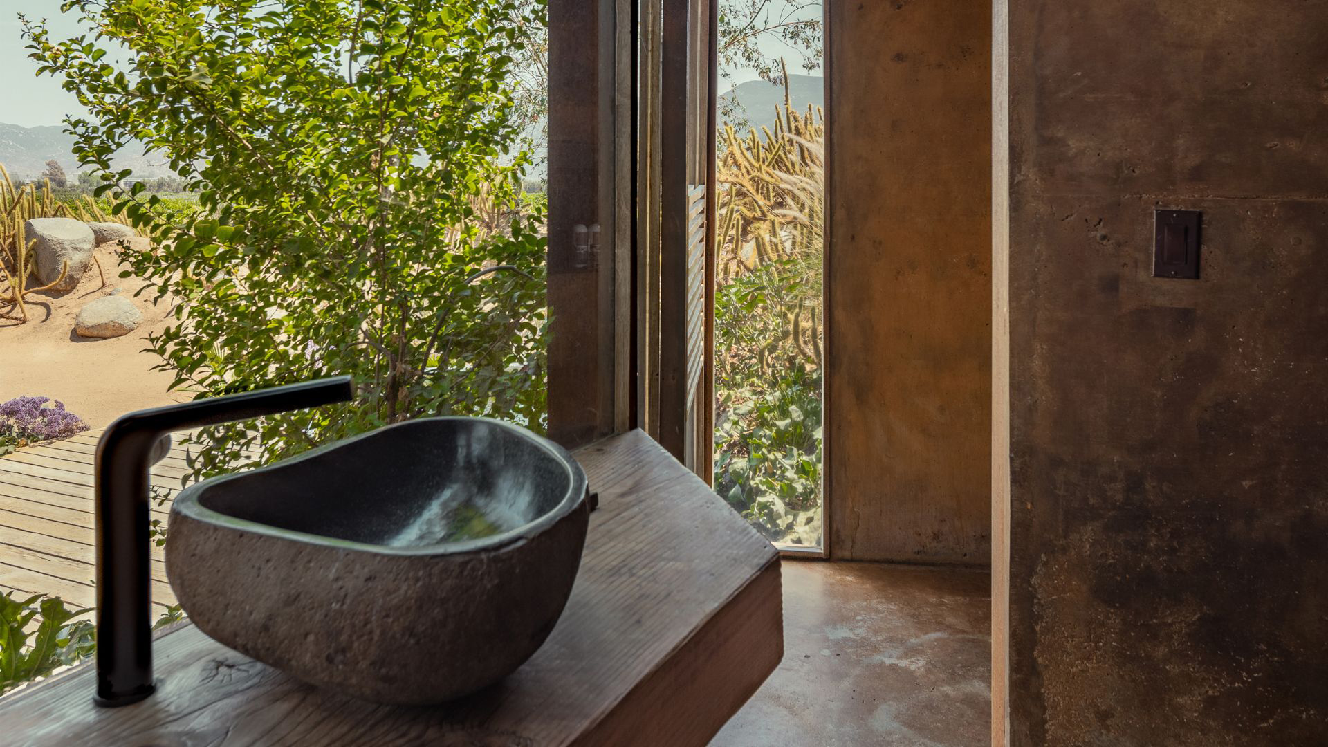 a sink in a bathroom