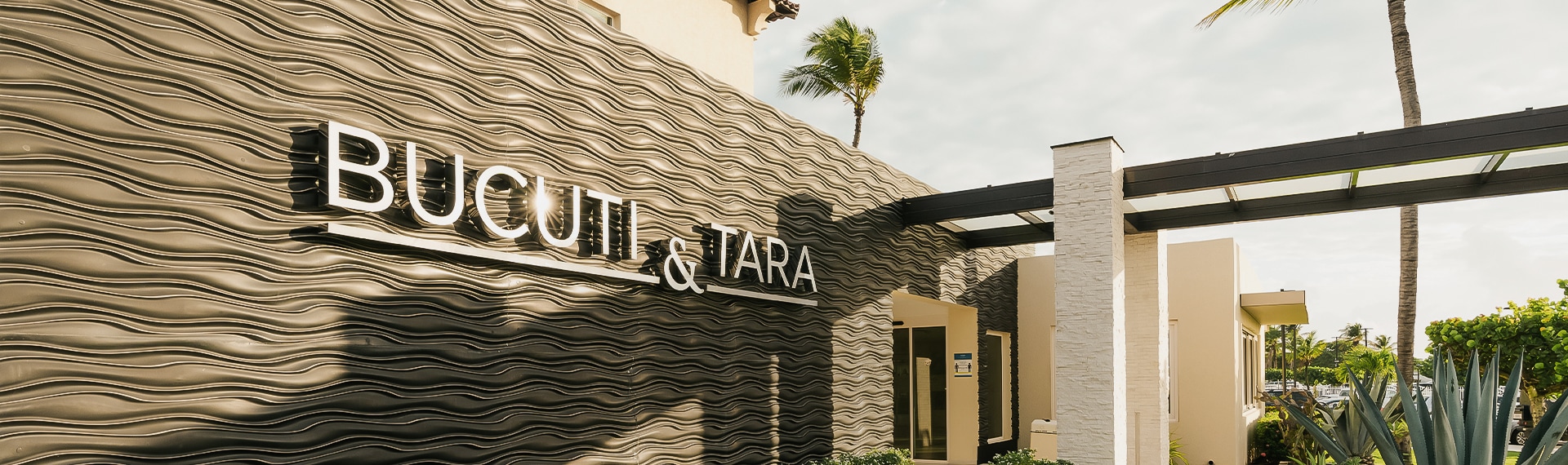 a building with a sign on the side