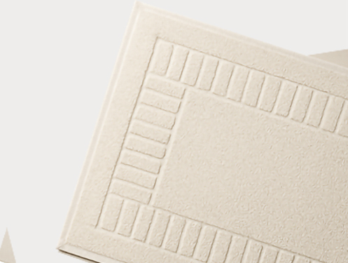 a white square object with a square pattern