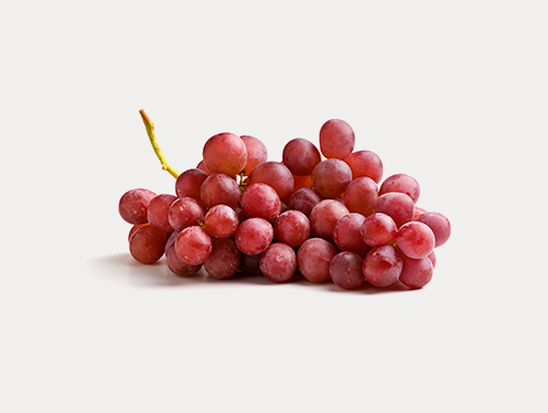 a bunch of red grapes