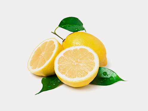 a lemons cut in half and a whole lemon