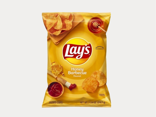 a yellow bag of potato chips