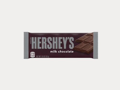 a chocolate bar on a white background