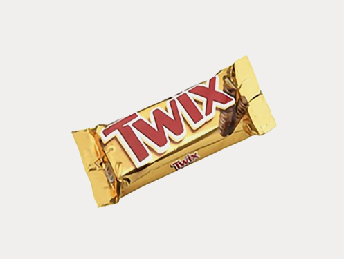 a candy bar in gold wrapper