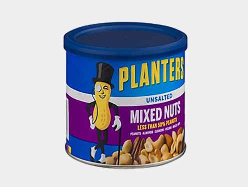 a can of mixed nuts