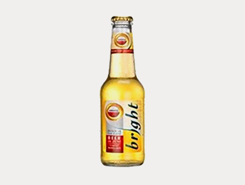a bottle of beer with a label