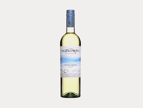a bottle of white wine