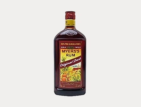 a bottle of rum with a label
