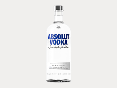 a bottle of vodka