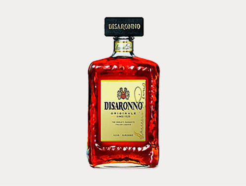 a bottle of red liquid