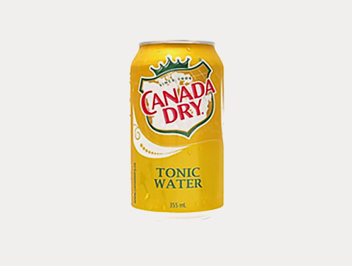 a yellow can of soda
