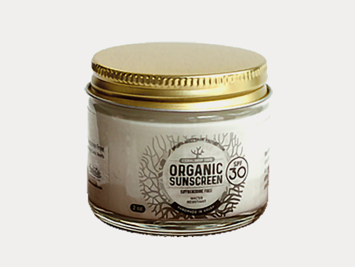 a jar of sunscreen