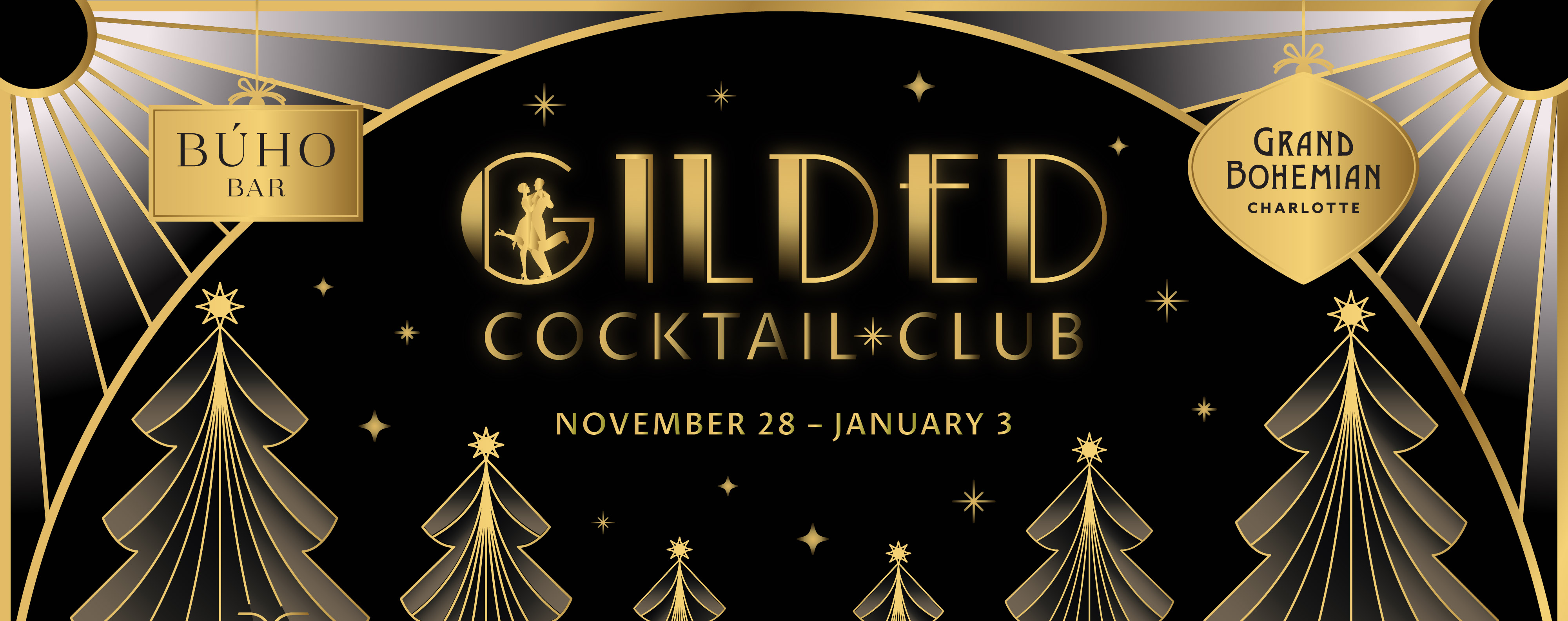 a black and gold sign with gold text