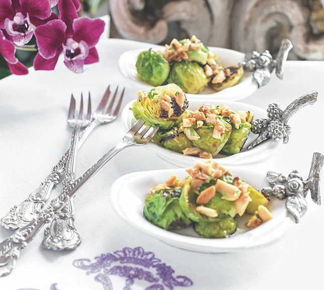 a plate of food on a table