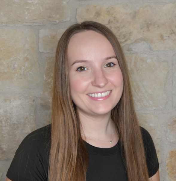a woman smiling at camera