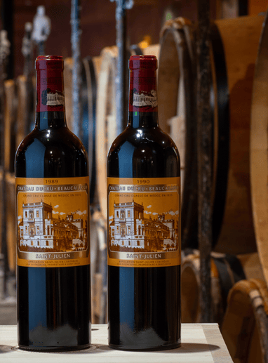 a couple of wine bottles