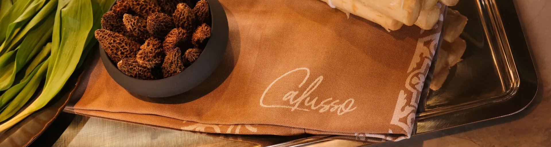 a close-up of a napkin